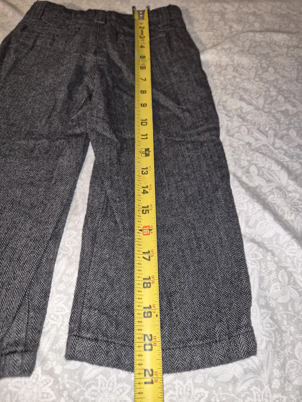 Gymboree Gray Herringbone Boy Dress Pants